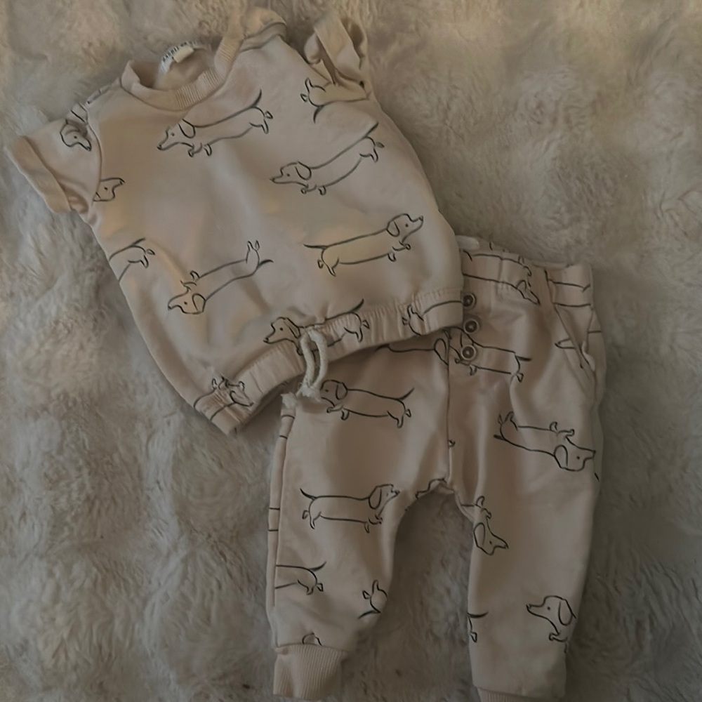 Adorable Cream Kids Matching Set